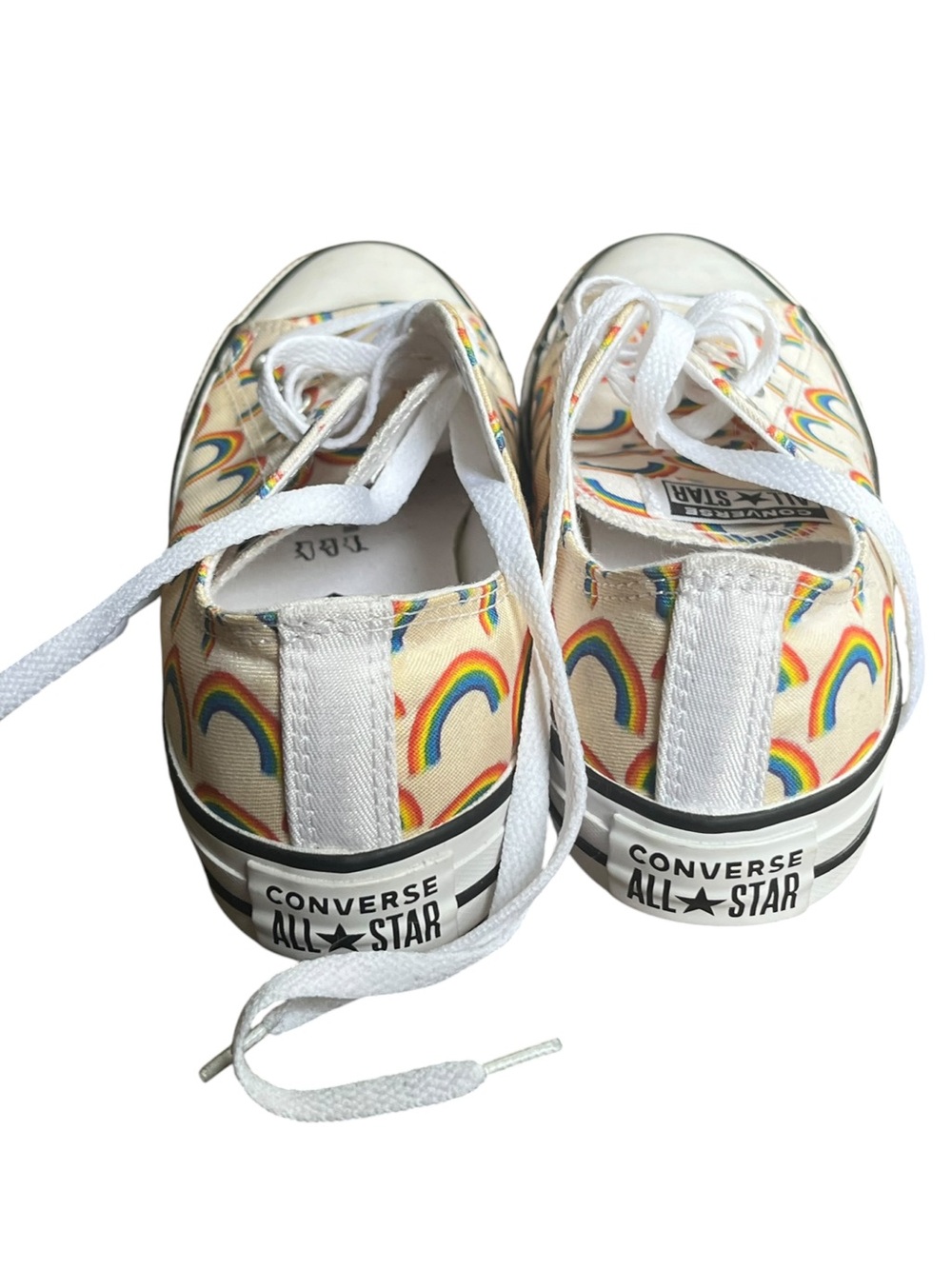 US 8 Converse Chuck Taylor All Star Low Top Rainbow Print Sneakers - Picture 6 of 13